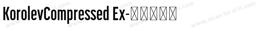 KorolevCompressed Ex字体转换